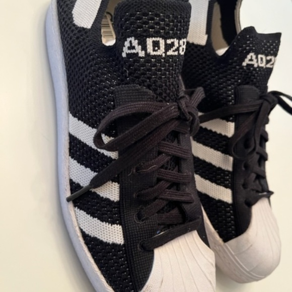 ADIDAS ORIGINALS SUPERSTAR 80S PRIMEKNIT W "CORE BLACK" - Picture 5 of 9